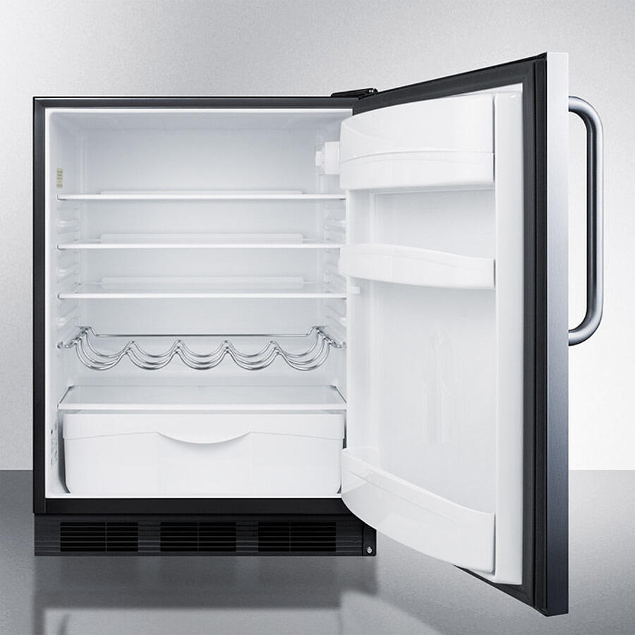 Summit FF63BKCSS 24" Wide Built-In All-Refrigerator