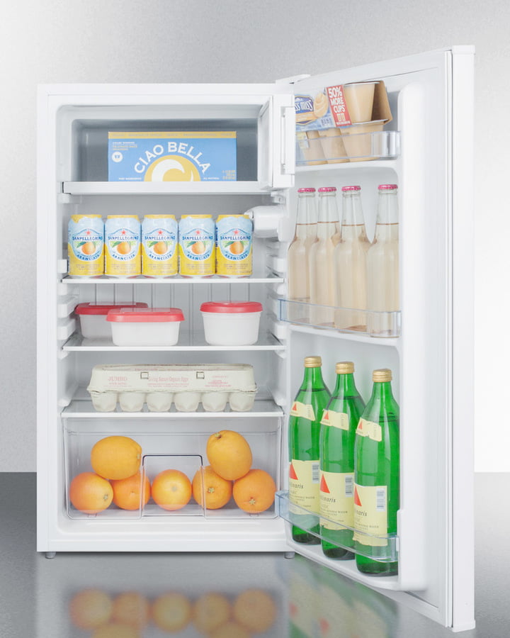 Summit CM406WBIADA Built-In Undercounter Refrigerator-Freezer In White For Use In Ada Compliant Settings