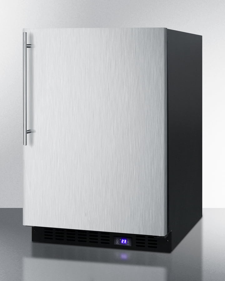 Summit SCFF53BXSSHVIM 24" Wide Built-In All-Freezer With Icemaker