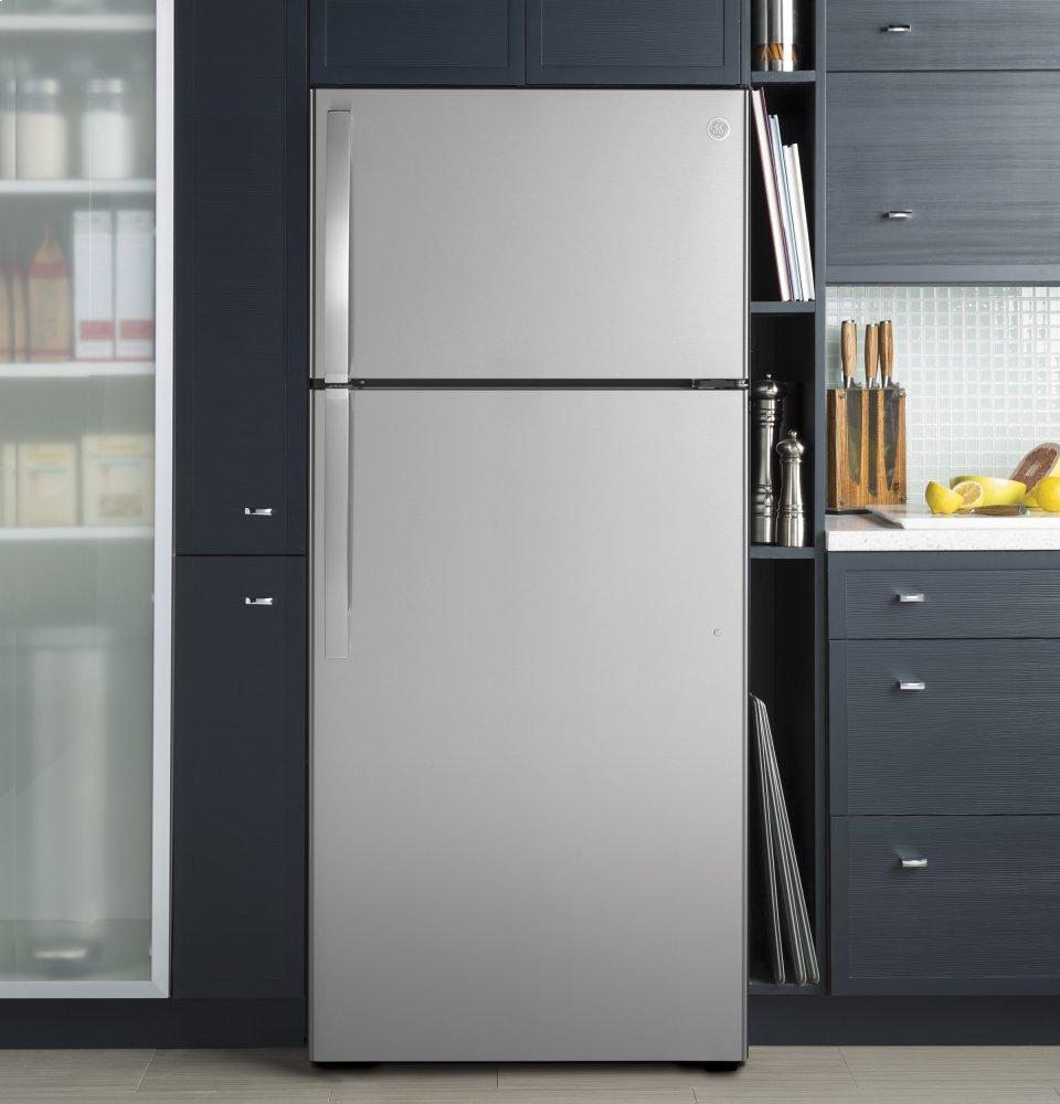 Ge Appliances GIE17GSNRSS Ge® Energy Star® 16.6 Cu. Ft. Top-Freezer Refrigerator