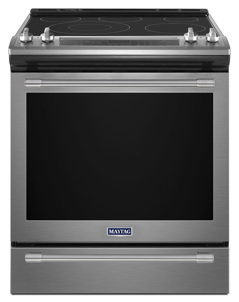 Maytag MES8800FZ 30-Inch Wide Slide-In Electric Range With True Convection And Fit System - 6.4 Cu. Ft.