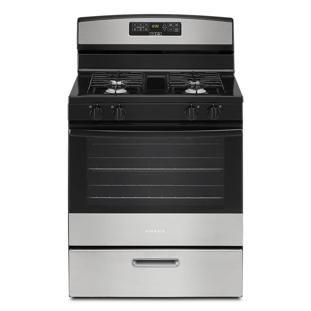 Amana AGR6303MMS 30-Inch Gas Range With Bake Assist Temps