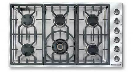 American Range ARDCT366 36" Vitesse 6-Burner Cooktop