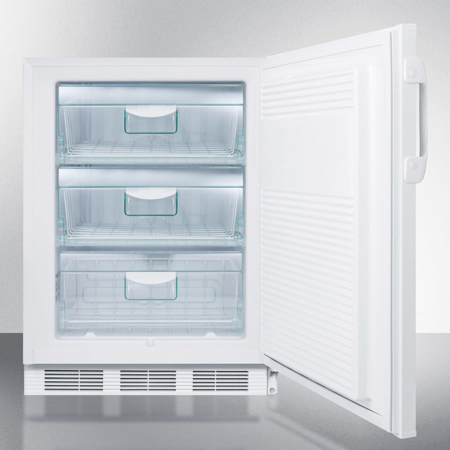 Summit VT65MLBIMEDADA Ada Compliant Built-In Undercounter All-Freezer Capable Of -25 C Operation; Includes Audible Alarm, Lock, And Hospital Grade Plug