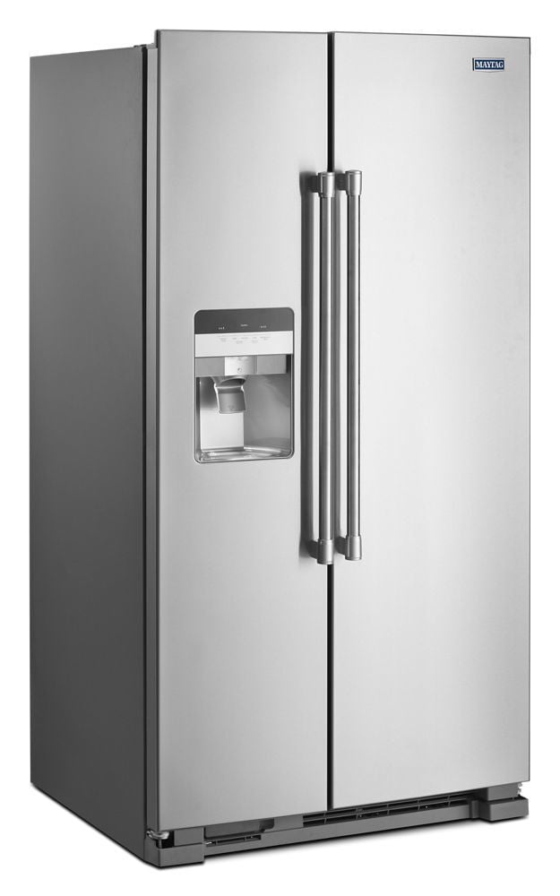 Maytag MSS25C4MGZ 36-Inch Wide Side-By-Side Refrigerator With Exterior Ice And Water Dispenser - 25 Cu. Ft.