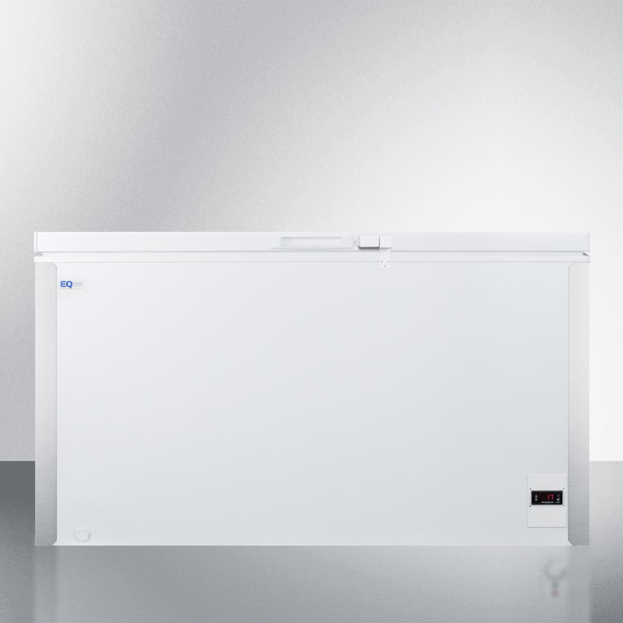 Summit EQFF122 Commercially Listed 13.1 Cu.Ft. Frost-Free Chest Freezer In White With Digital Thermostat For General Purpose Storage; Replaces Scff120