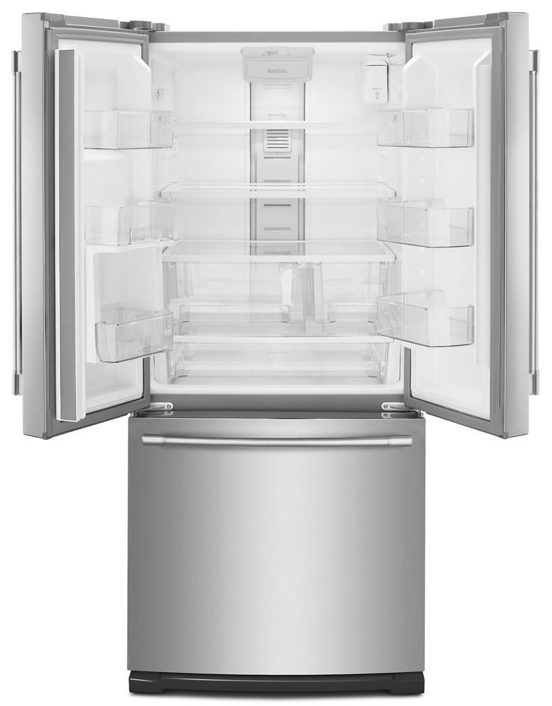 Maytag MFW2055FRZ 30-Inch Wide French Door Refrigerator With Exterior Water Dispenser- 20 Cu. Ft.