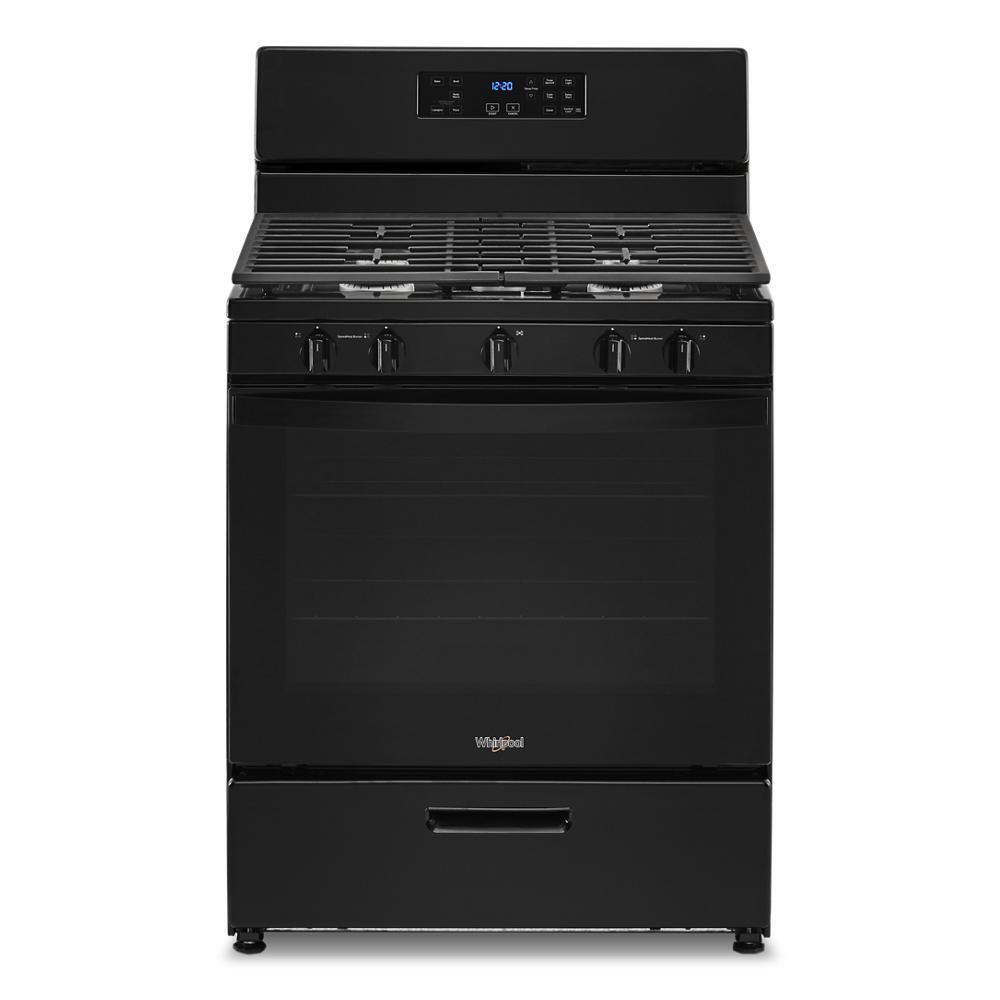 Whirlpool WFG505M0MB 5.1 Cu. Ft. Freestanding Gas Range With Edge To Edge Cooktop