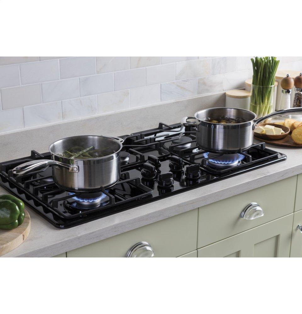 Ge Appliances JGP3036DLBB Ge® 36" Built-In Gas Cooktop With Dishwasher-Safe Grates