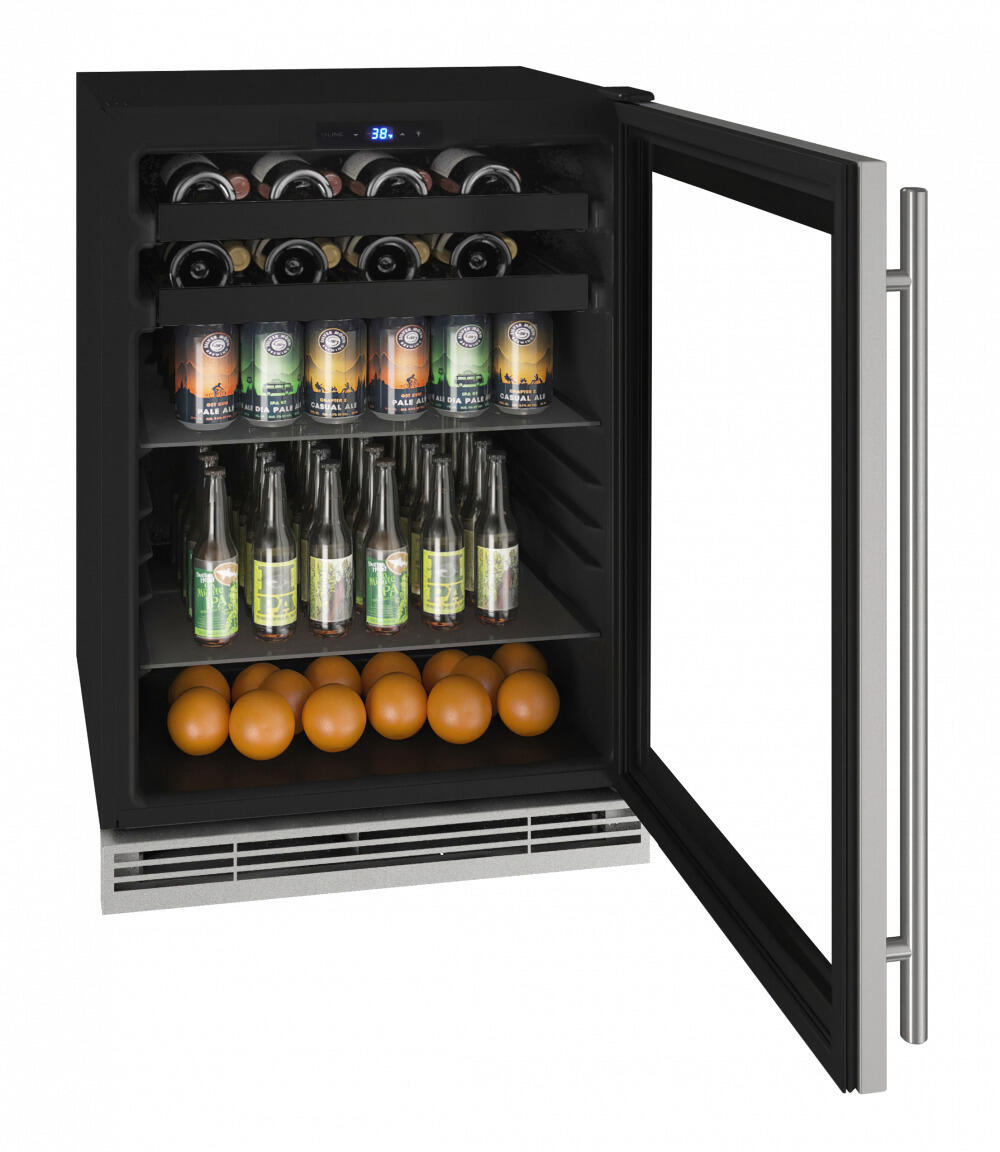 U-Line UHBV124SG01A Hbv124 24" Beverage Center With Stainless Frame Finish (115V/60 Hz Volts /60 Hz Hz)