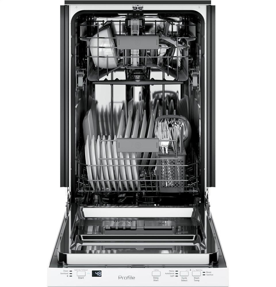 Ge Appliances PDT145SGLWW Ge Profile&#8482; 18" Ada Compliant Stainless Steel Interior Dishwasher With Sanitize Cycle