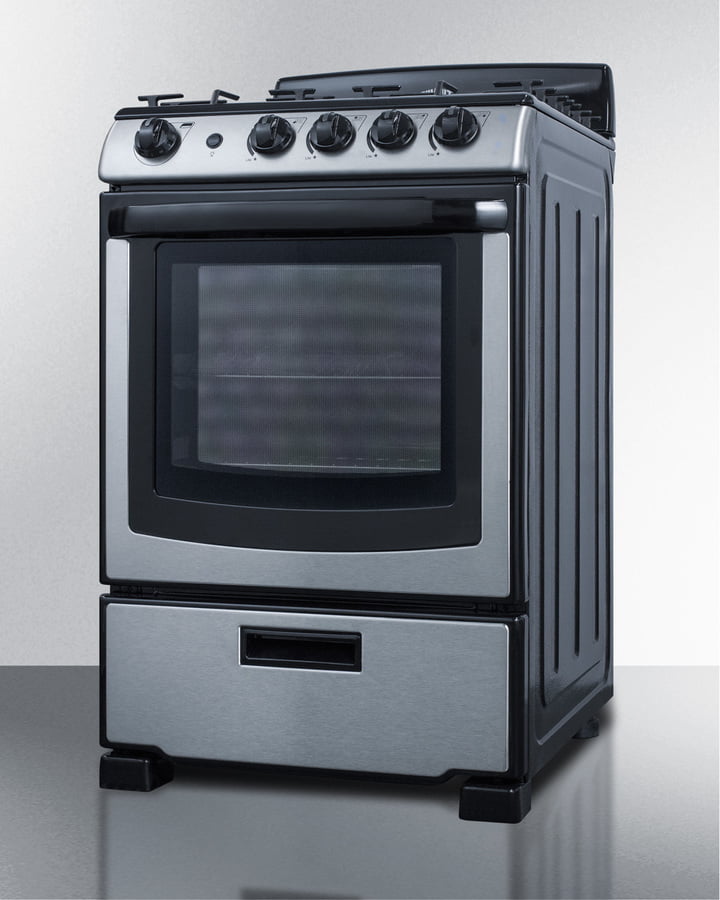 Summit PRO247SS 24" Wide Gas Range