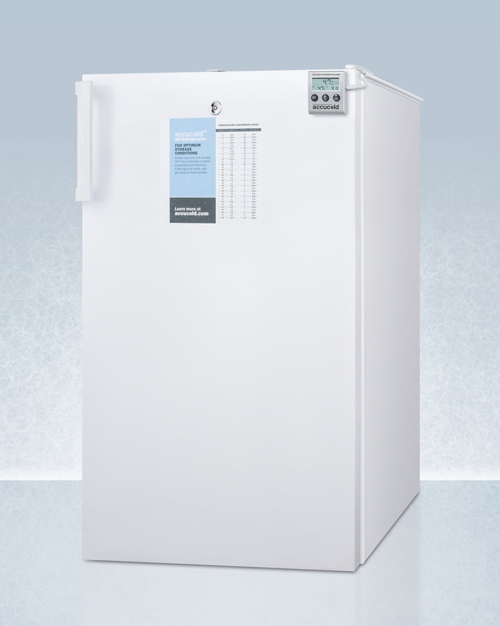 Summit FF511LBI7MEDADA Commercially Listed Ada Compliant 20" Wide All-Refrigerator For Built-In Use, With Digital Thermostat, Internal Fan, Lock, Temperature Alarm, And Hospital Grade Plug