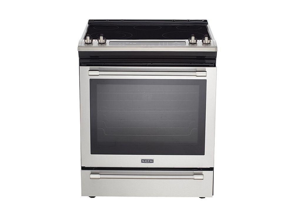 Maytag MES8800FZ 30-Inch Wide Slide-In Electric Range With True Convection And Fit System - 6.4 Cu. Ft.