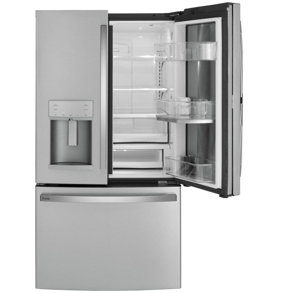 Ge Appliances PFD28KYNFS Ge Profile&#8482; Series 27.7 Cu. Ft. Fingerprint Resistant French-Door Refrigerator With Door In Door And Hands-Free Autofill