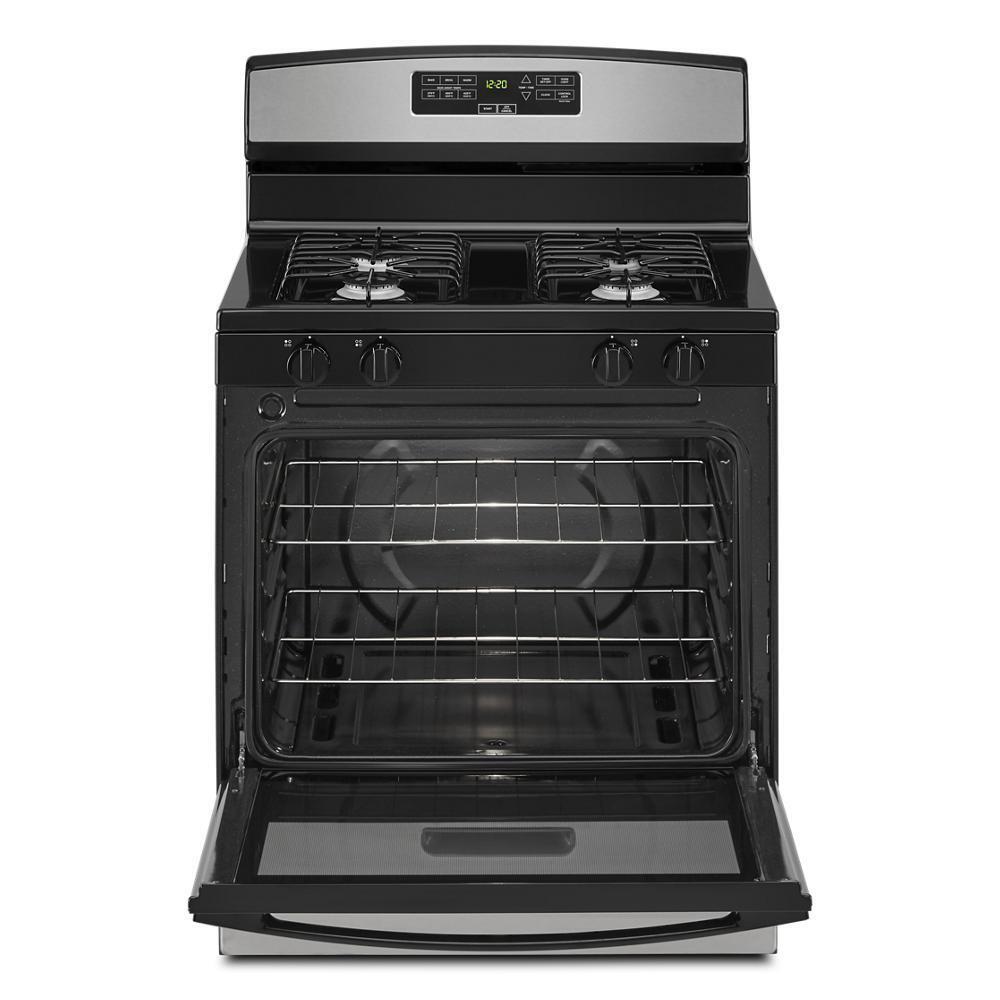 Amana AGR6303MMS 30-Inch Gas Range With Bake Assist Temps