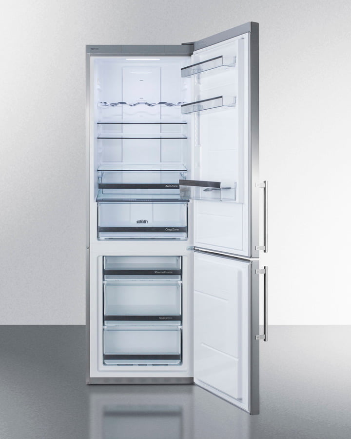 Summit FFBF249SS 24" Wide Bottom Freezer Refrigerator