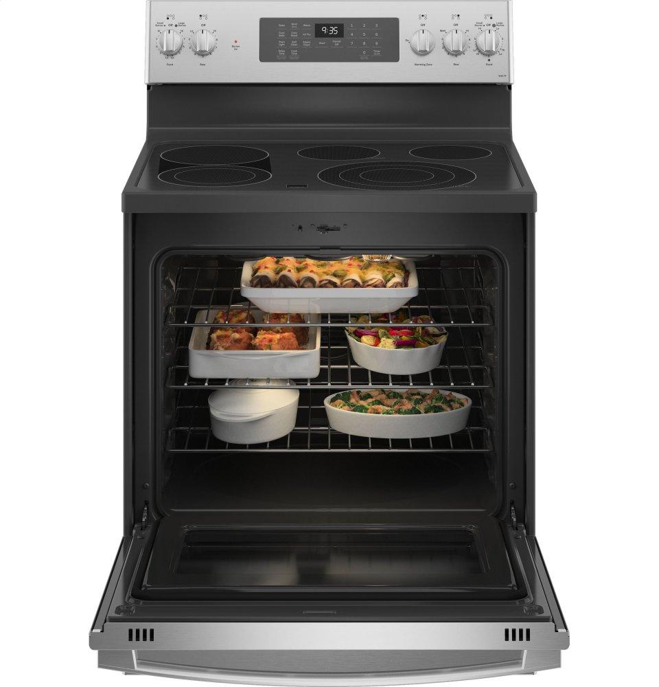 Ge Appliances PB935YPFS Ge Profile&#8482; 30" Smart Free-Standing Electric Convection Fingerprint Resistant Range With No Preheat Air Fry