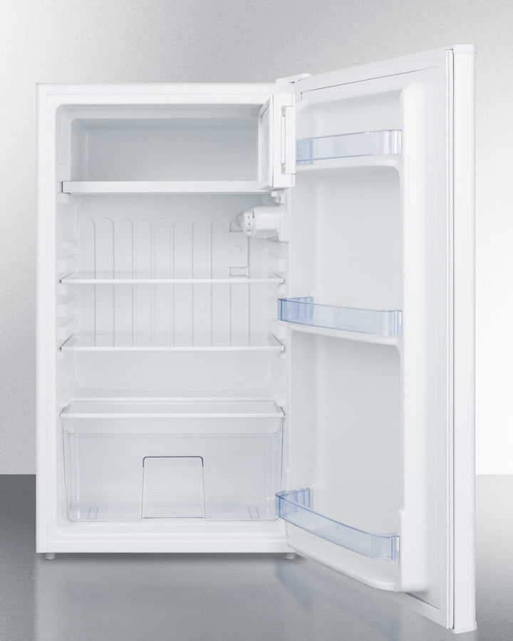 Summit CM406WBIADA Built-In Undercounter Refrigerator-Freezer In White For Use In Ada Compliant Settings