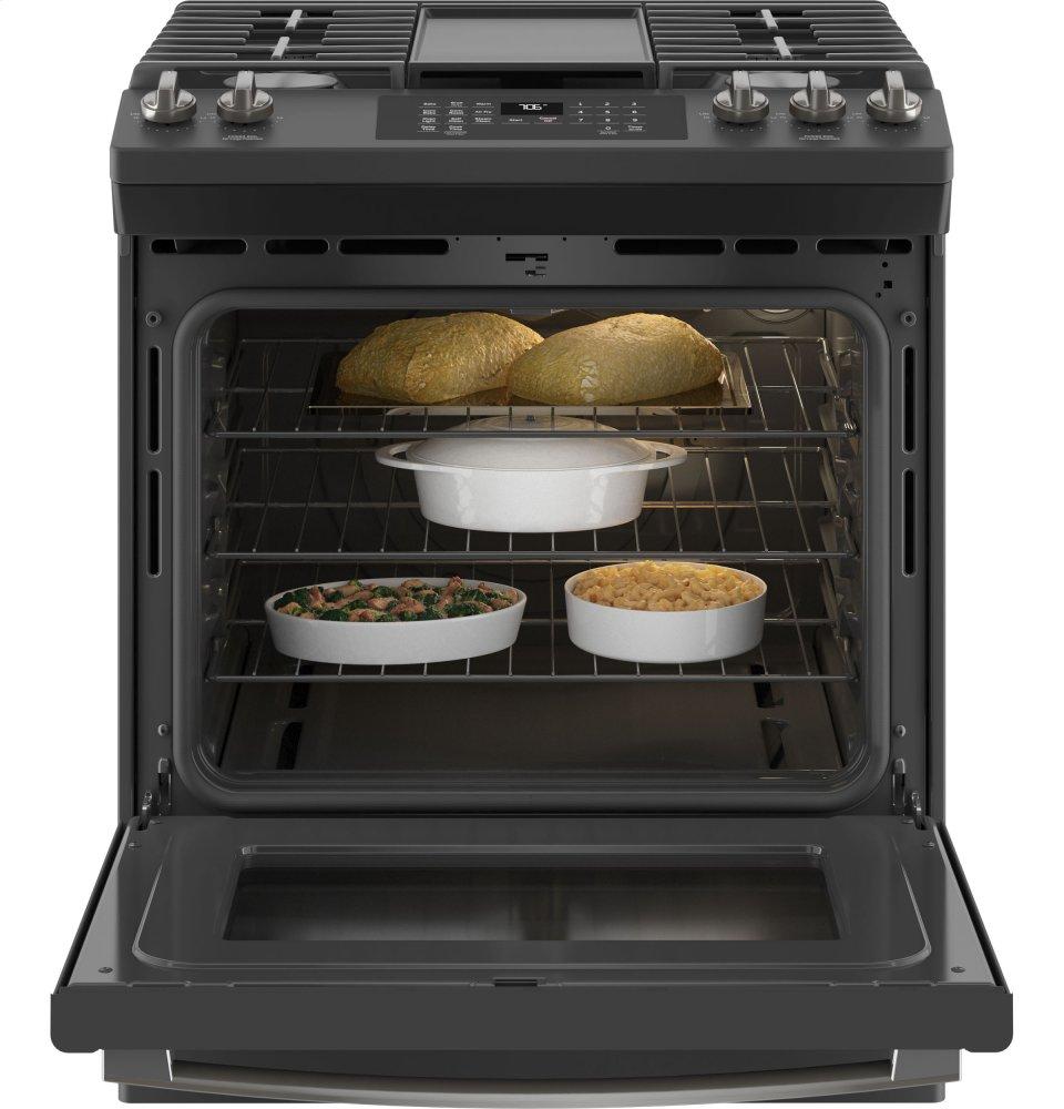 Ge Appliances JGS760FPDS Ge® 30" Slide-In Front-Control Convection Gas Range With No Preheat Air Fry