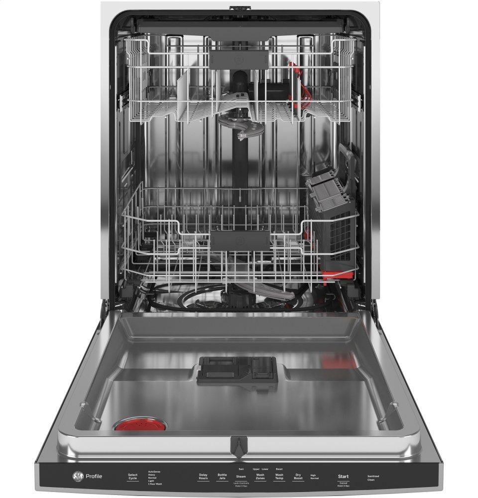 Ge Appliances PDT715SYNFS Ge Profile&#8482; Fingerprint Resistant Top Control With Stainless Steel Interior Dishwasher With Sanitize Cycle & Dry Boost With Fan Assist