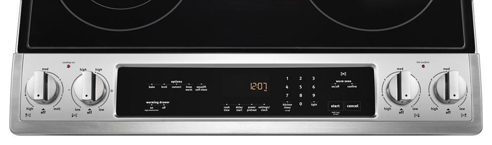 Maytag MES8800FZ 30-Inch Wide Slide-In Electric Range With True Convection And Fit System - 6.4 Cu. Ft.