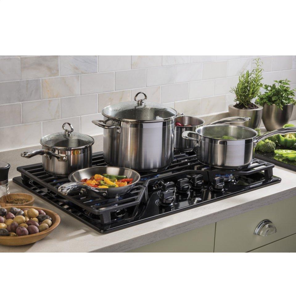 Ge Appliances JGP5030DLBB Ge® 30" Built-In Gas Cooktop With 5 Burners And Dishwasher Safe Grates