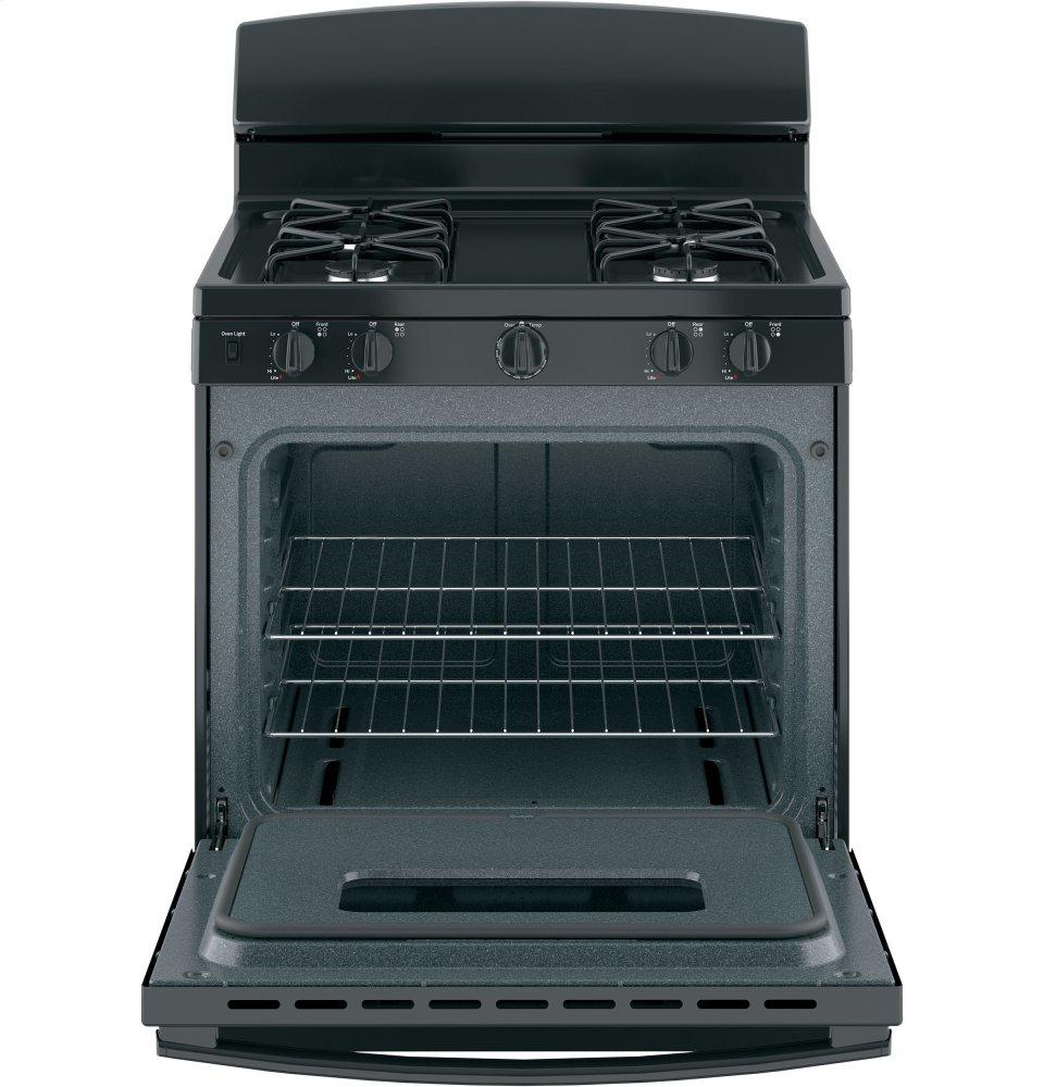 Ge Appliances JGBS10DEMBB Ge® 30" Free-Standing Front Control Gas Range