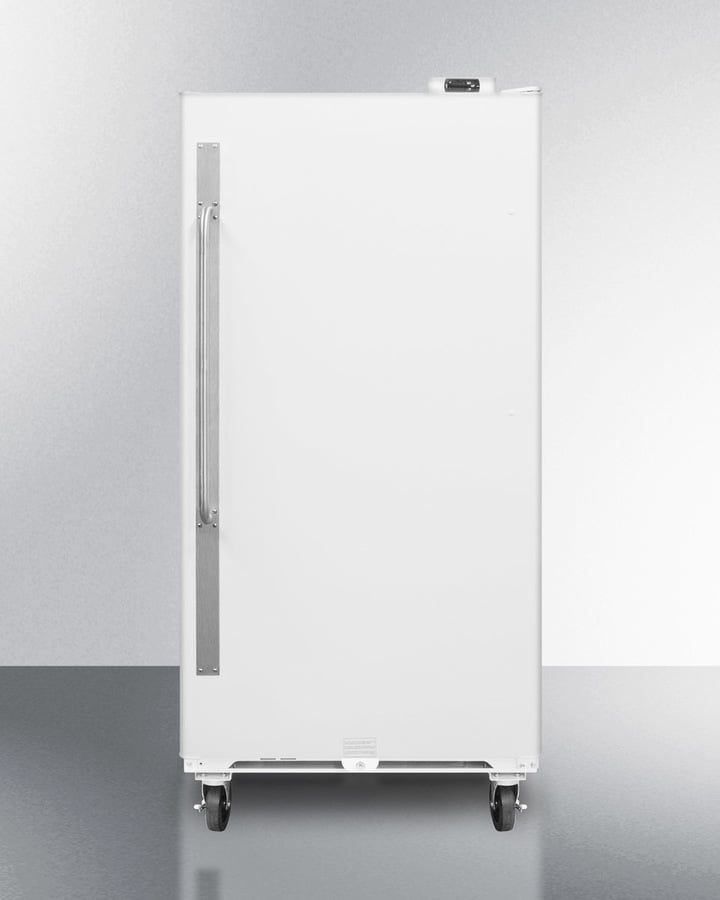 Summit SCUF18 Commercially Approved Large Capacity Upright All-Freezer With Frost-Free Operation, Digital Thermostat, Casters, And Lock