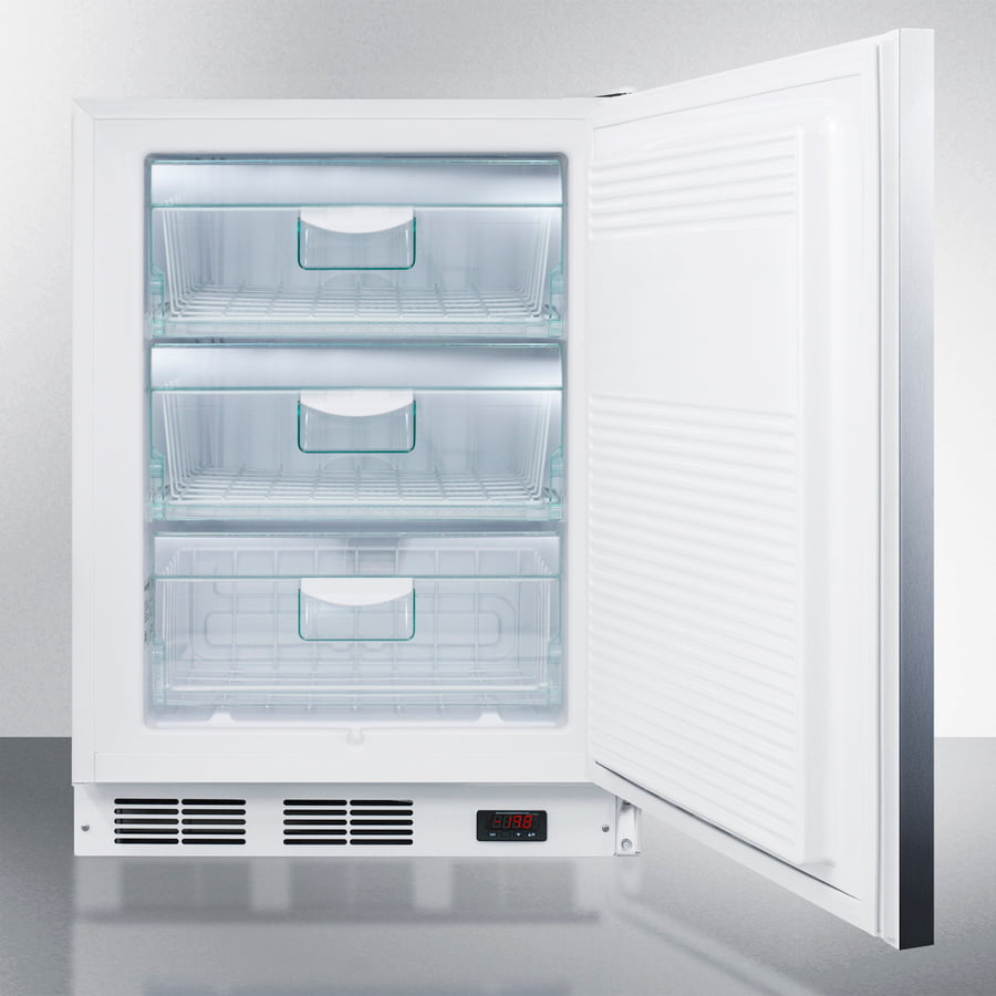 Summit VT65ML7BISSHHADA Ada Compliant Commercial Built-In Medical All-Freezer Capable Of -25 C Operation, With Wrapped Stainless Steel Door, Horizontal Handle, And Lock