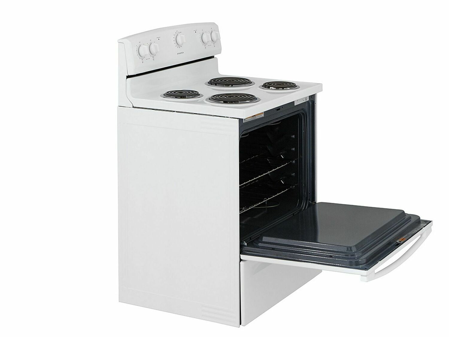 Amana White 4.8 Cu. Ft. Coil Top Electric Range