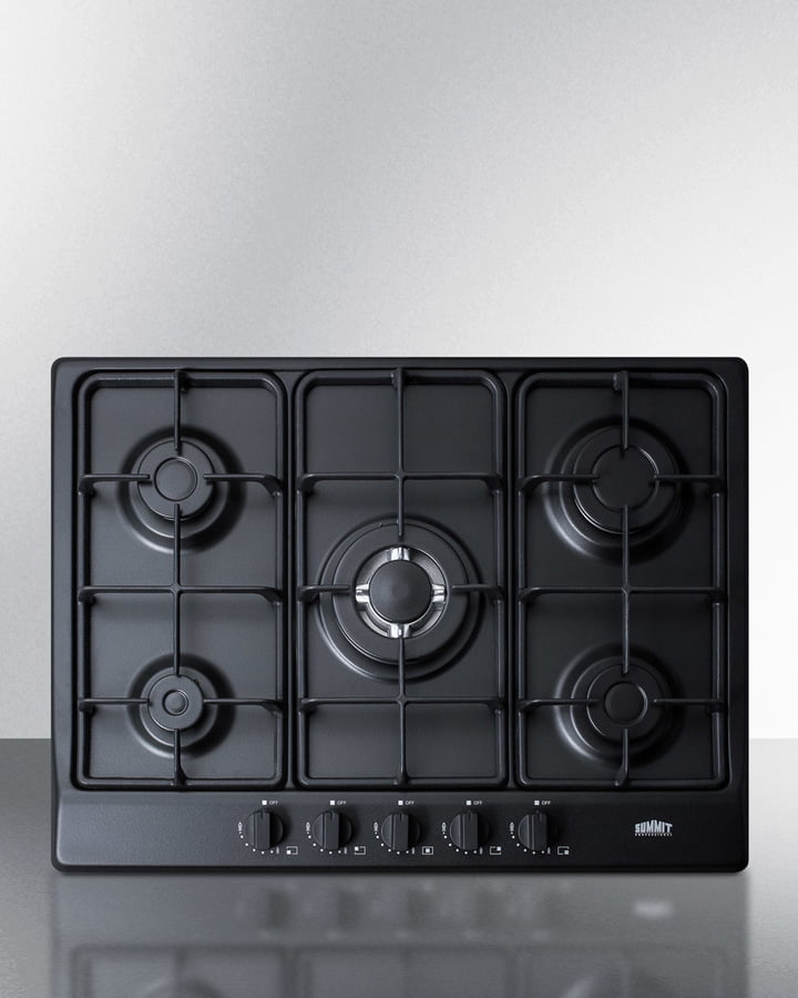 Summit GC5272B 27" Wide 5-Burner Gas Cooktop