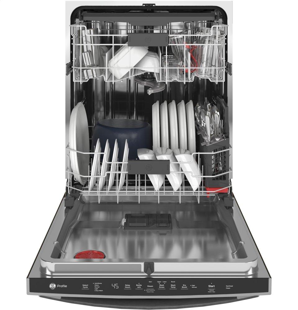 Ge Appliances PDT715SMNES Ge Profile&#8482; Top Control With Stainless Steel Interior Dishwasher With Sanitize Cycle & Dry Boost With Fan Assist