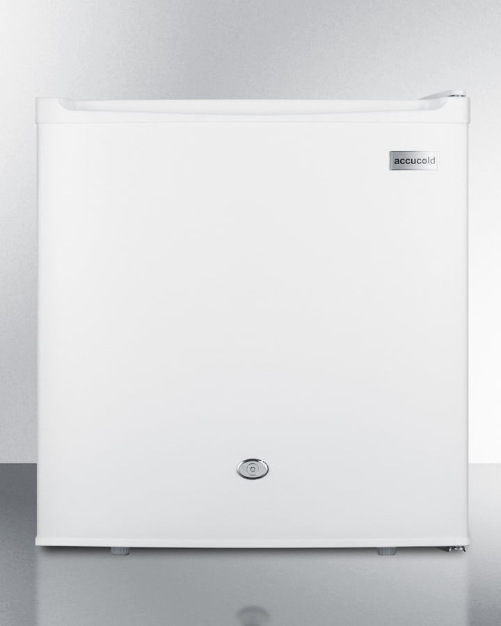 Summit FFAR23L Compact 1.7 Cu.Ft. All-Refrigerator In White With Automatic Defrost, Front Lock, And Flat Door Liner