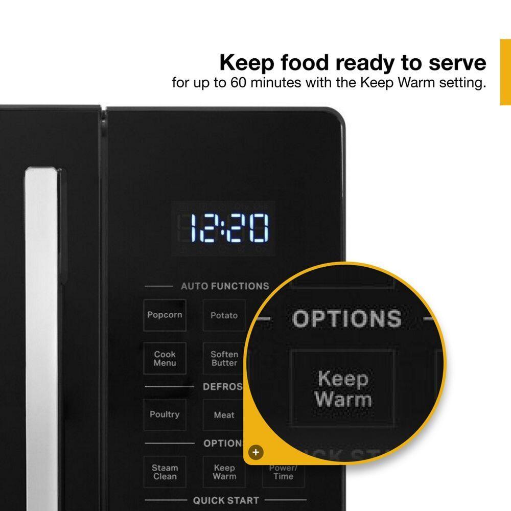 Whirlpool 0.9-cu ft 900-Watt Sensor Cooking Controls Countertop Microwave (Stainless  Steel) in the Countertop Microwaves department at