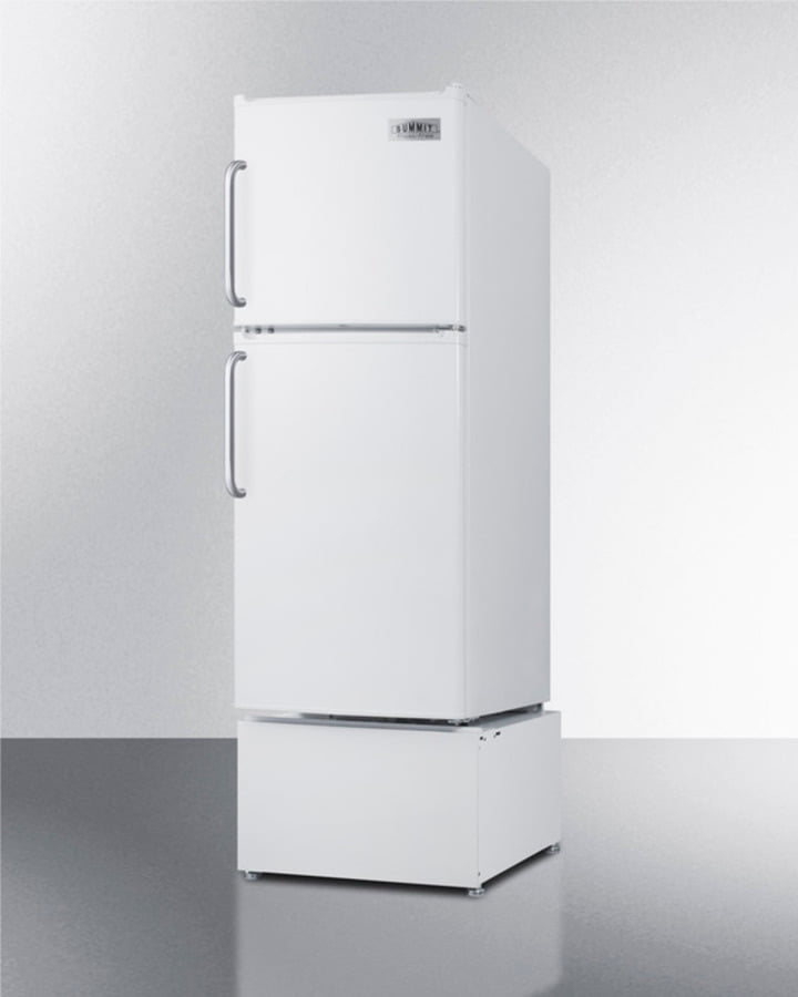 Summit FF71ESTB Energy Star Qualified Two-Door Refrigerator-Freezer In Ada Compliant 46" Height With Towel Bar Handles