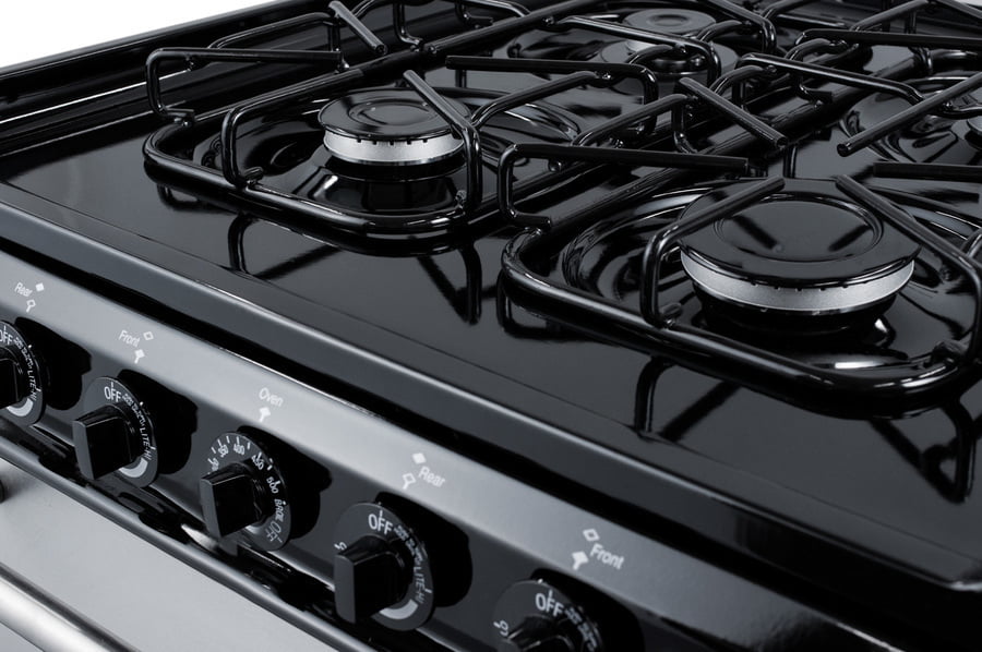 Summit TTM63027BKSW 24" Wide Gas Range