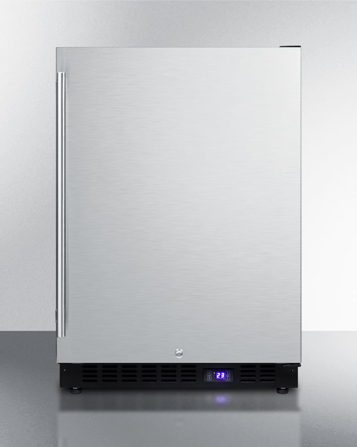 Summit SCFF53BSSIM 24" Wide Built-In All-Freezer With Icemaker