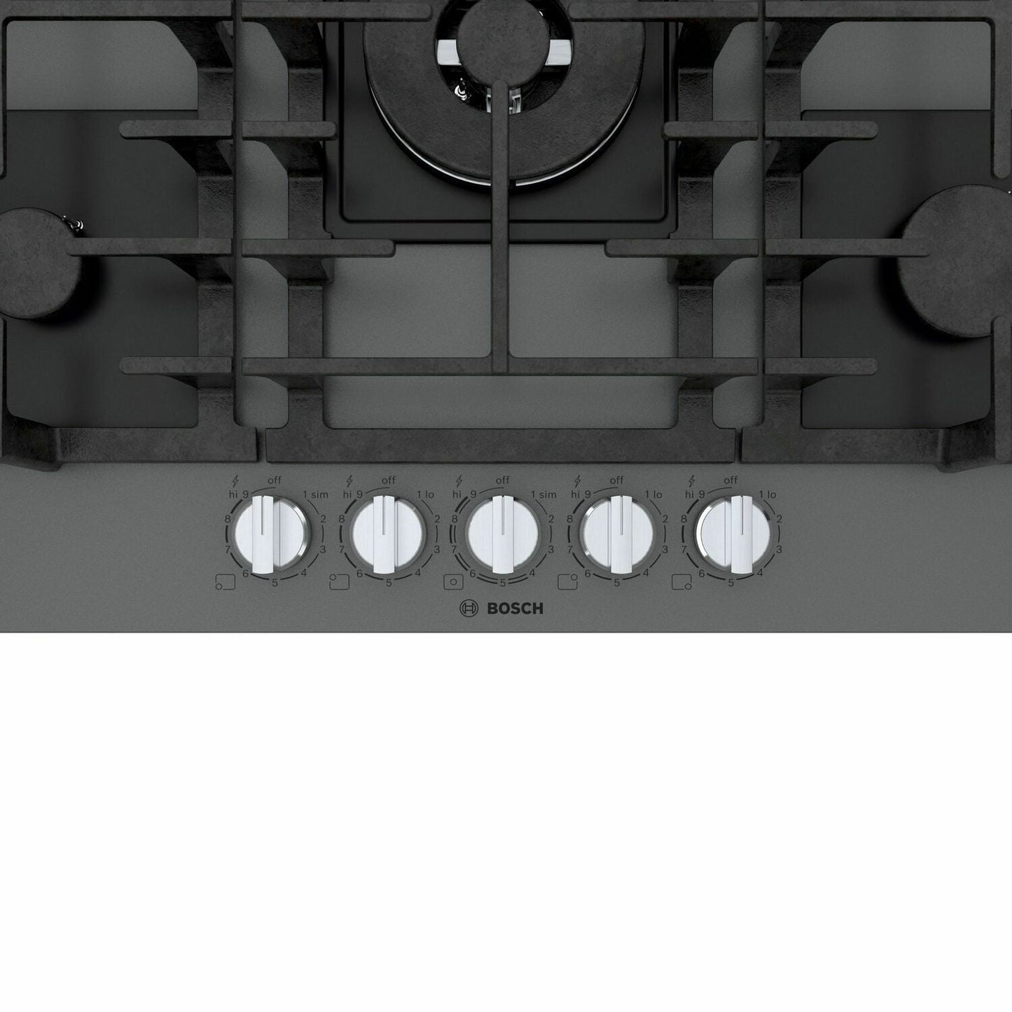 Bosch NGMP077UC Benchmark® Gas Cooktop 30'' Hard Glass, Dark Silver Ngmp077Uc