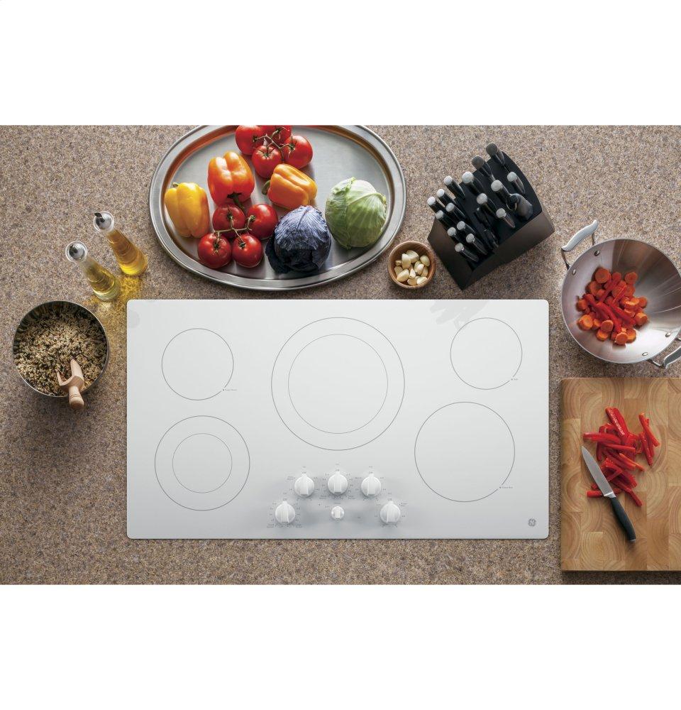 Ge Appliances JP3536TJWW Ge® 36" Built-In Knob Control Electric Cooktop