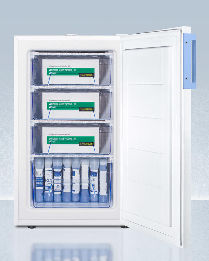 Summit FS407LBIMED2ADA Built-In Undercounter Medical/Scientific All-Freezer In Ada Height, With Front Control Panel Equipped With A Digital Thermostat And Nist Calibrated Thermometer/Alarm