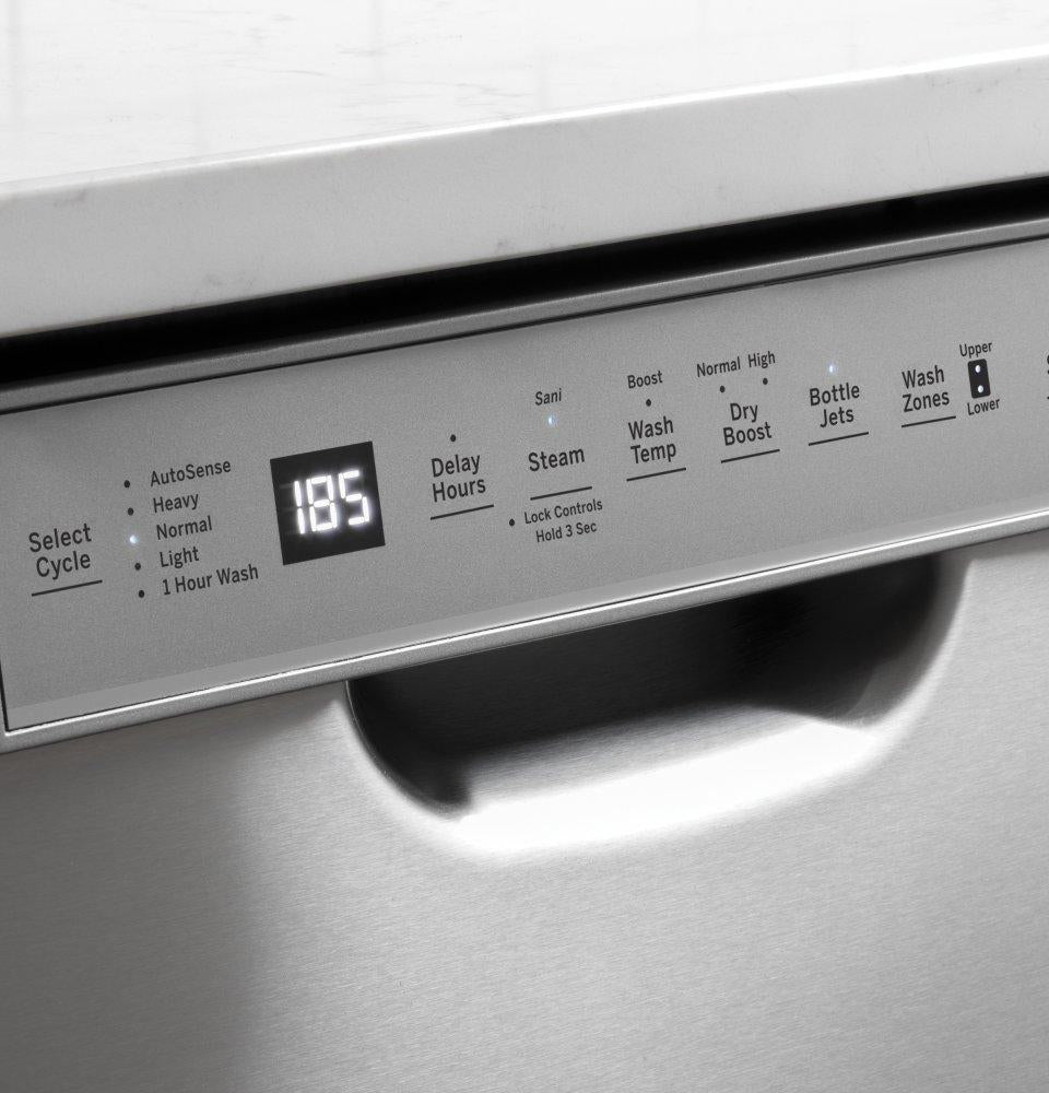 Ge Appliances GDF645SGNBB Ge® Front Control With Stainless Steel Interior Dishwasher With Sanitize Cycle & Dry Boost