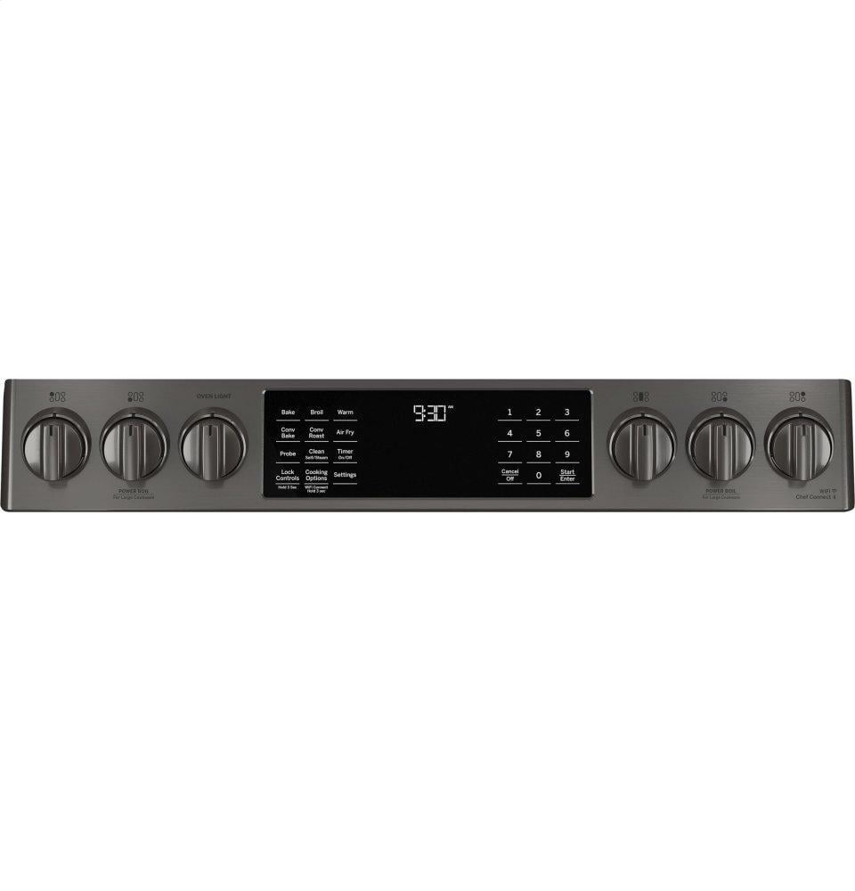 Ge Appliances PGS930BPTS Ge Profile&#8482; 30" Smart Slide-In Front-Control Gas Range With No Preheat Air Fry