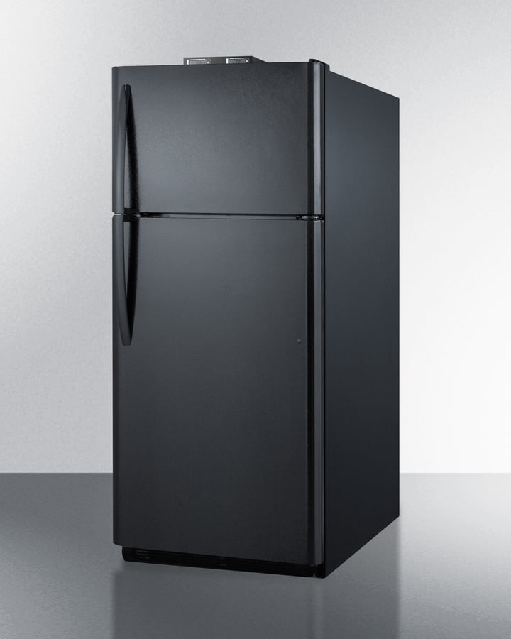 Summit BKRF21B 21 Cu.Ft. Break Room Refrigerator-Freezer In Black With Nist Calibrated Alarm/Thermometers