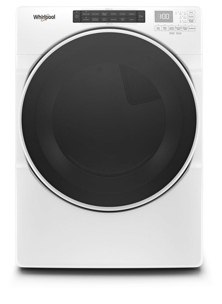 Whirlpool WGD6620HW 7.4 Cu. Ft. Front Load Gas Dryer With Steam Cycles