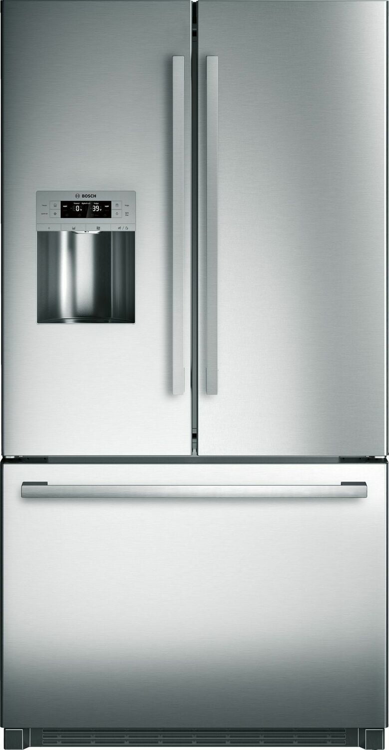 Bosch B26FT50SNS 800 Series French Door Bottom Mount Refrigerator 36'' Stainless Steel, Easy Clean Stainless Steel B26Ft50Sns