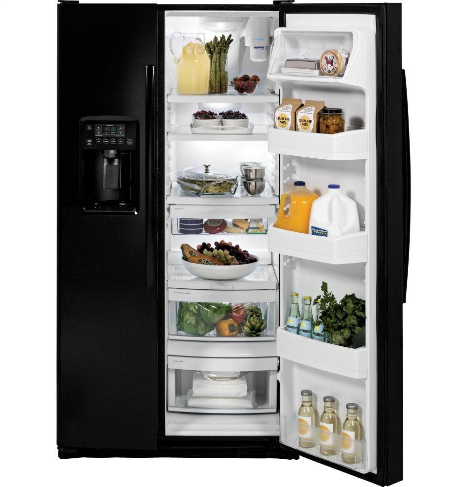 Ge Appliances GSE25GGHBB Ge® Energy Star® 25.3 Cu. Ft. Side-By-Side Refrigerator