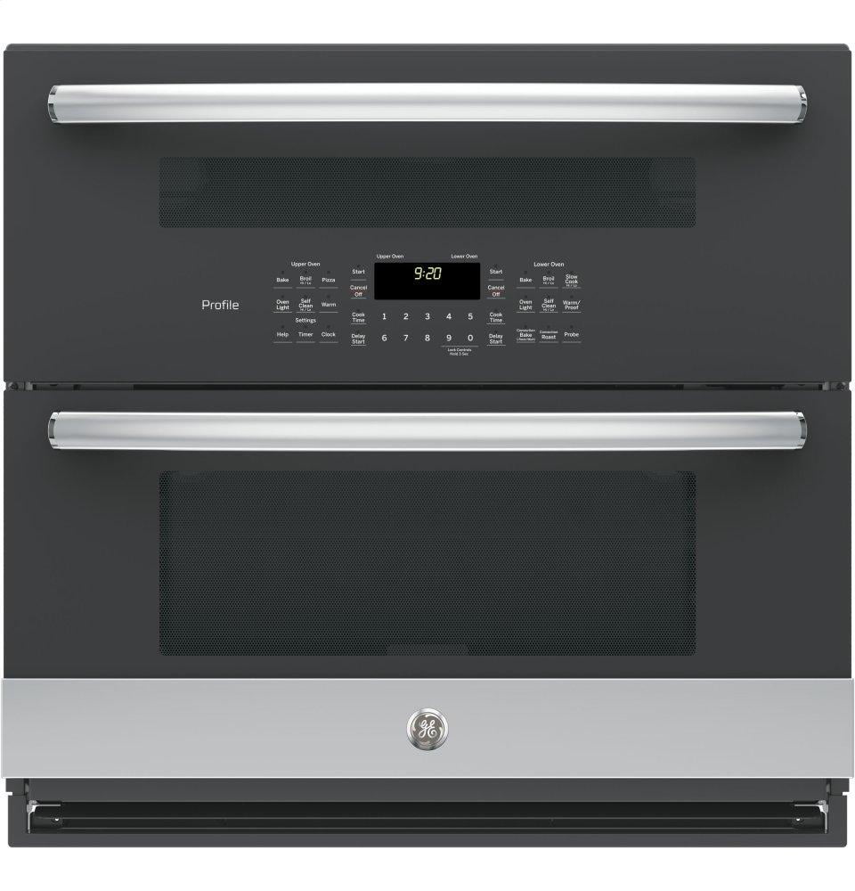 Ge Appliances PT9200SLSS Ge Profile&#8482; 30" Built-In Twin Flex Convection Wall Oven