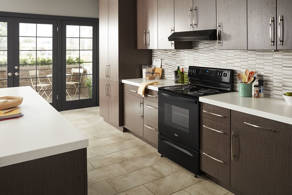 Whirlpool WFC150M0JB 4.8 Cu. Ft. Whirlpool® Electric Range With Keep Warm Setting