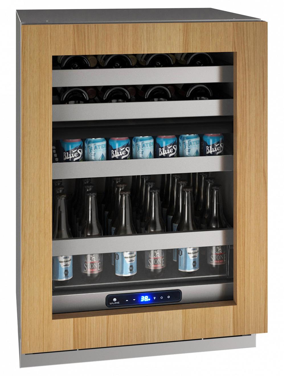 U-Line UHBD524IG01A Hbd524 24" Dual-Zone Beverage Center With Integrated Frame Finish And Field Reversible Door Swing (115 V/60 Hz Volts /60 Hz Hz)